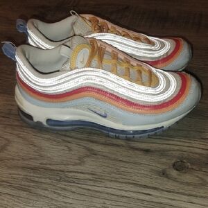 Nike Air Max 97 with Red and Blue Accents Women's Size 6.5